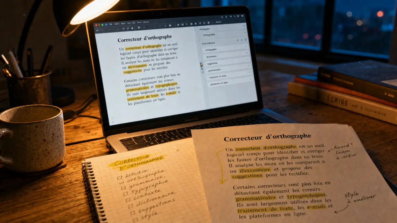 Meilleur correcteur d orthographe : précision et contexte, sur ordinateur et papier