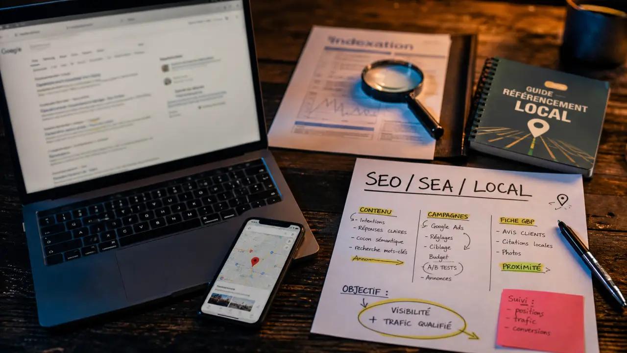 Premiere position sur google avec SEO, SEA et local