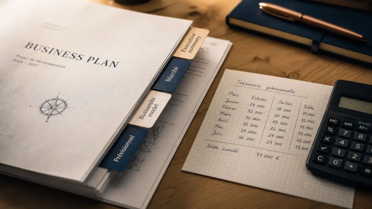 Business plan simplifié en 4 parties clés