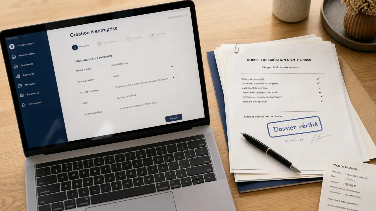 Créer micro entreprise INPI : dossier et paiement en ligne