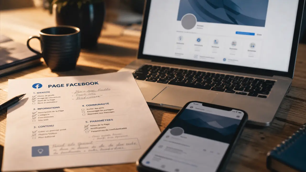 Créer page facebook entreprise : nom, visuels et réglages