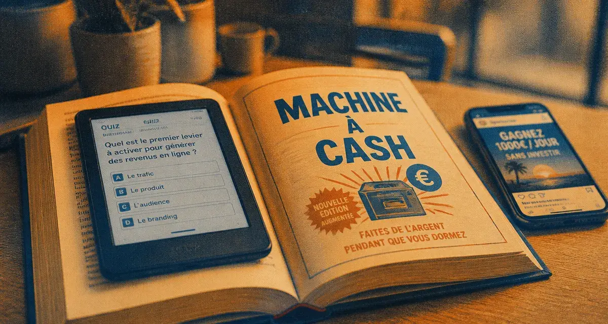 Faites de vos réseaux sociaux une machine à cash pdf : livre et smartphone, quiz et post sponsorisé