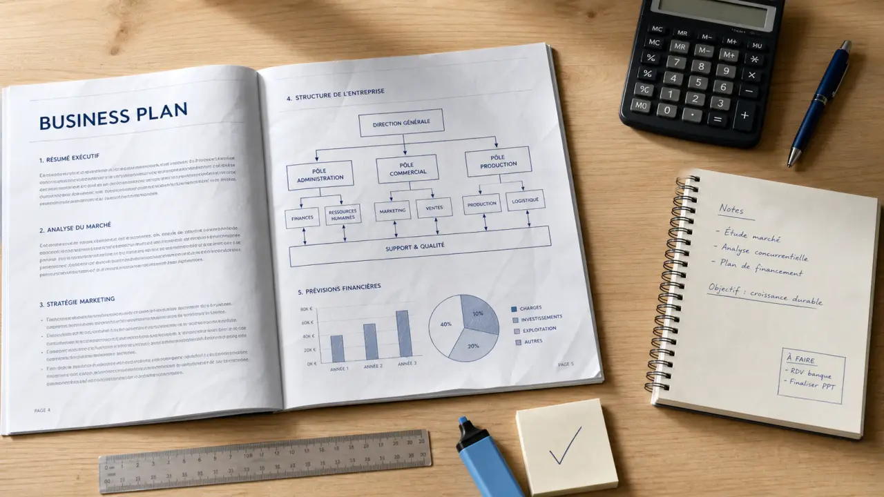 formation business plan frenchy-business-pro : business plan sur table