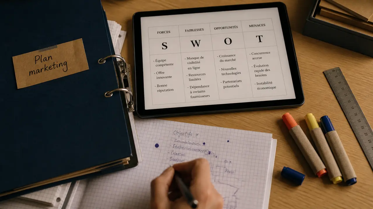 Formation plan marketing PESTEL SWOT : tableau SWOT et plan d’action