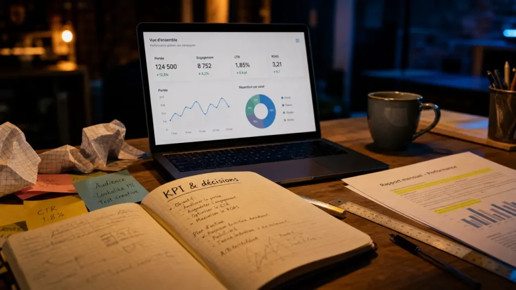 KPI réseaux sociaux : les 4 familles d’indicateurs pour relier visibilité, engagement, conversion et satisfaction