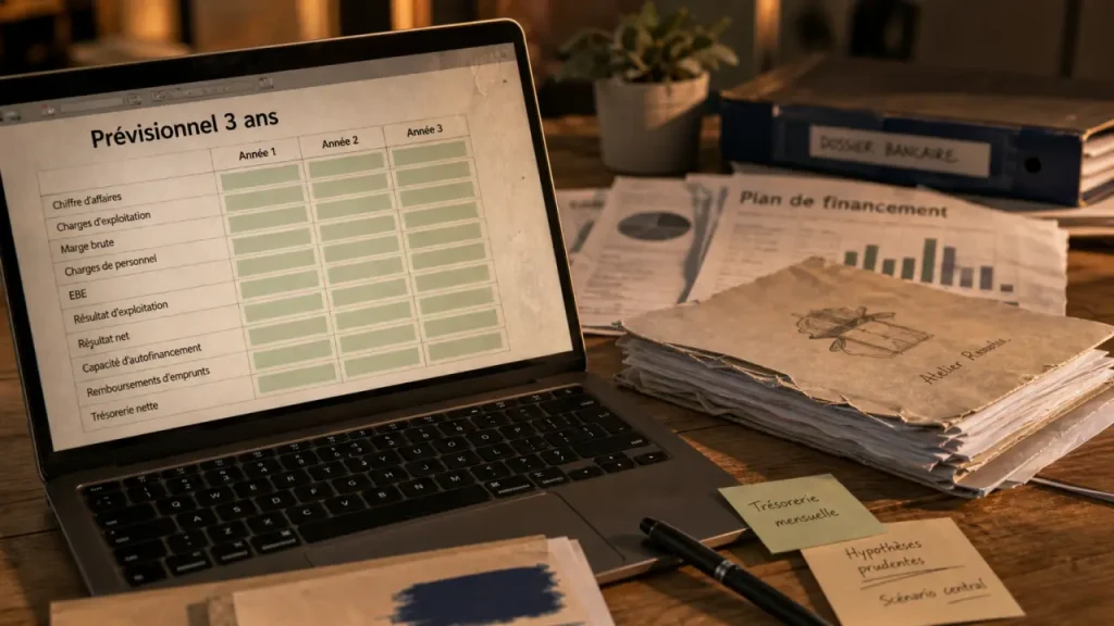 WikiCréa business plan : le modèle Excel gratuit sur 3 ans, ses tableaux et ses limites