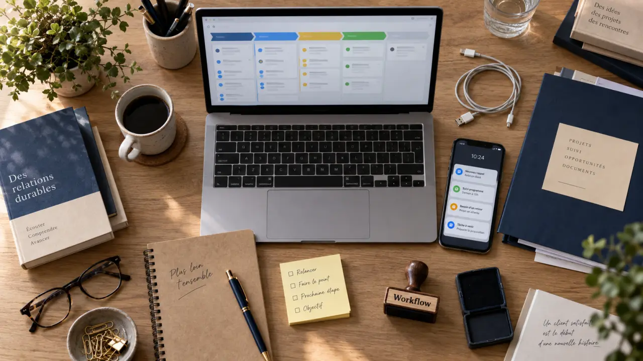 Automatisation CRM gestion leads pipeline : workflow relances
