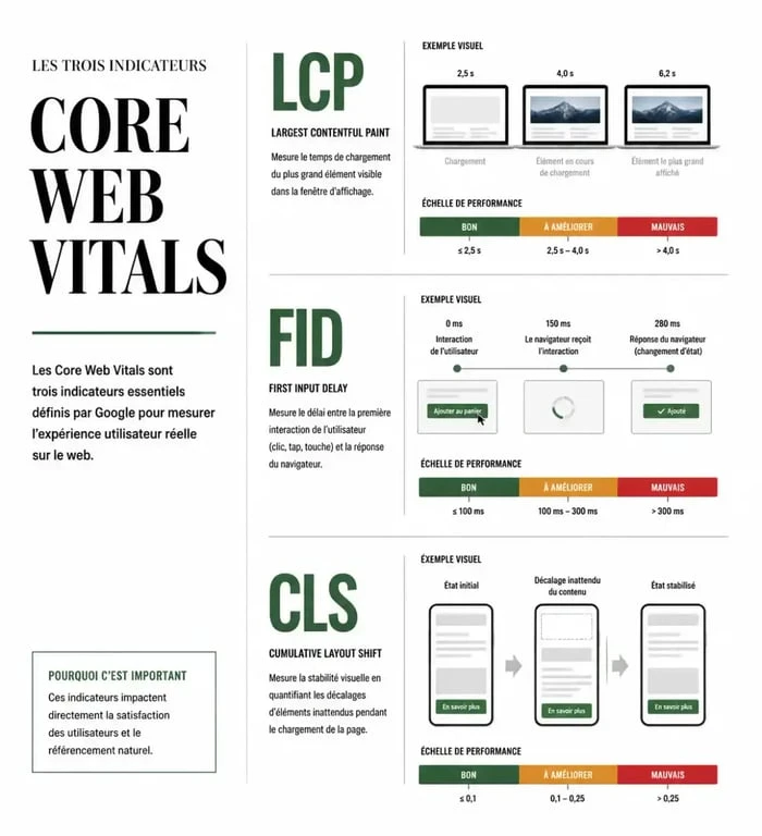 Optimisation des Core Web Vitals pour le référencement naturel PrestaShop