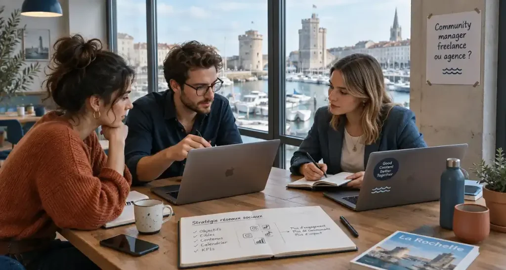 Community manager freelance ou agence : que choisir à La Rochelle ?